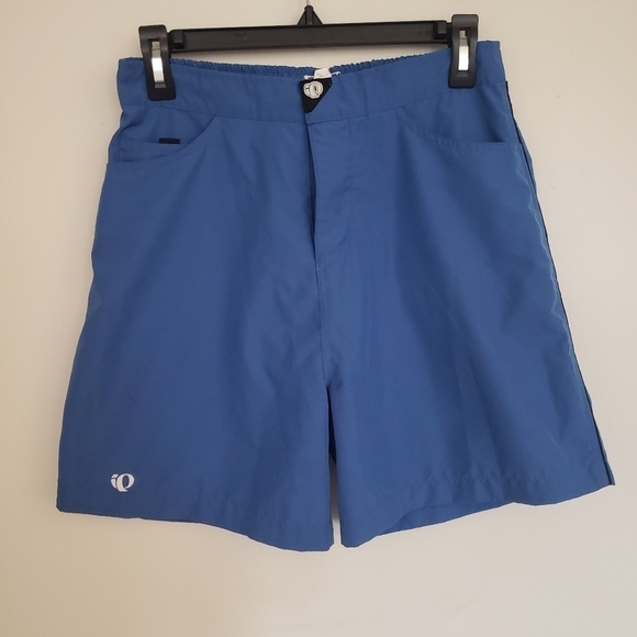 Pearl Izumi Blue Hiking Shorts Ultra Highrise Womens Size Large Nylon Retro Y2K